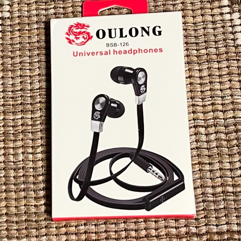 Oulong Black Universal Headphones
